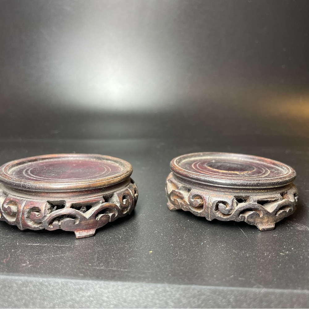 Pair of late 19th century Qing Chinese Cloisonné Temple Jars with Original Stand - Picture 7 of 11